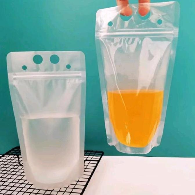 plastik pouch minuman 50pcs  / standing pouch / plastik juice premium / plastik jus