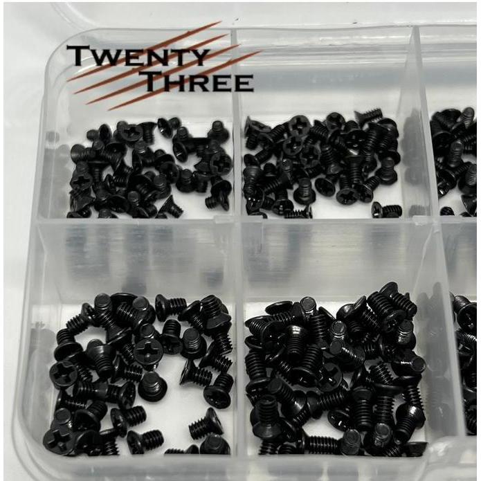 Comcom- Baut Laptop Notebook 500Pcs Set Kit Screw Netbook Komputer Asus Msi Hp 500 Pcs Pc Tempat Kot