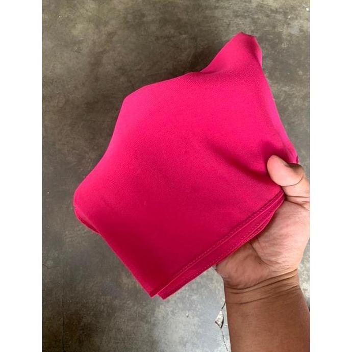 Promo FUSCHIA / MAGENTA Pashmina Ceruty Babydoll Premium ( Hijab Warna Fuschia, Hijab Warna Magenta,