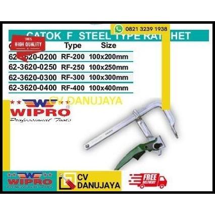 TERLARIS CATOK JEPIT CATOKAN KAYU BESI F STEEL TYPE RATCHET RF-200 WIPRO 