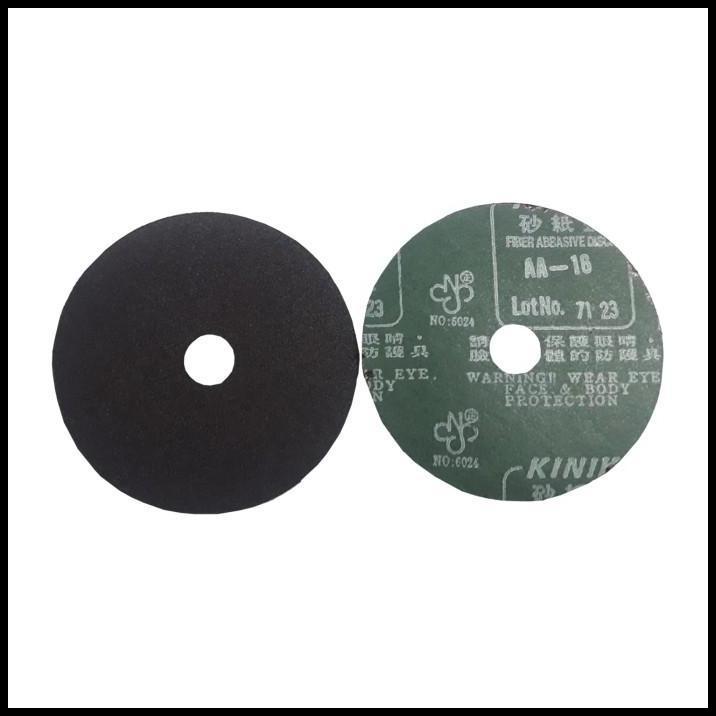 GRATIS ONGKIR FIBRE ABRASIVE DISC AMPLAS BULAT FIBER 5 INCH KINIK AA - GRID 60 !!!!!