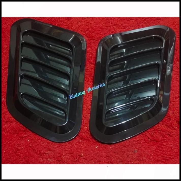TERBARU AIR SCOOP VARIASI KAP MESIN MOBIL NEW JAZZ 2018 HITAM GLOSY 