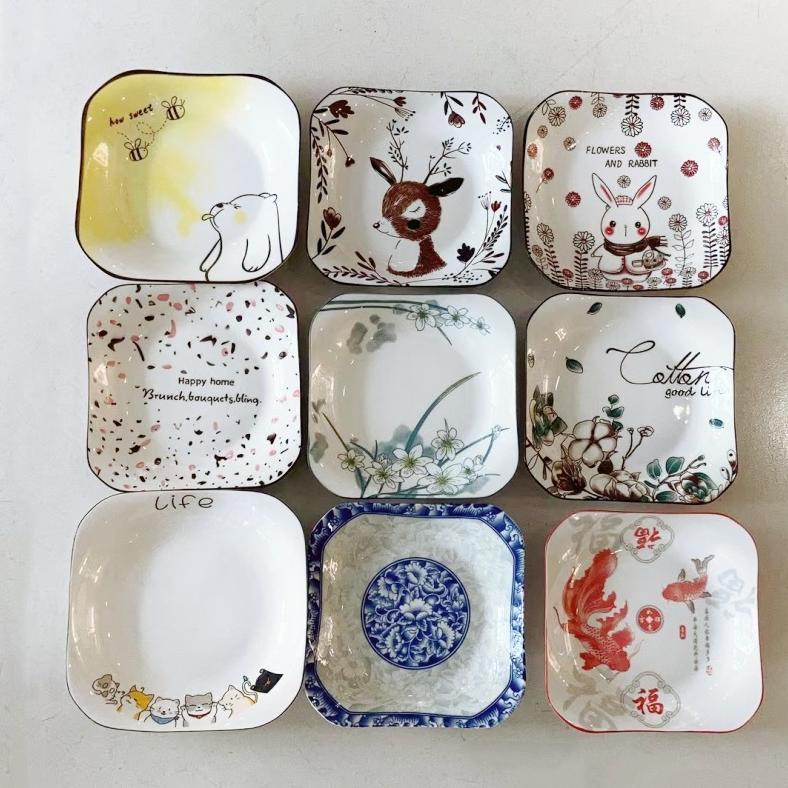 ASHOME Piring Kotak Jepang Tahan Panas Microwave Safe