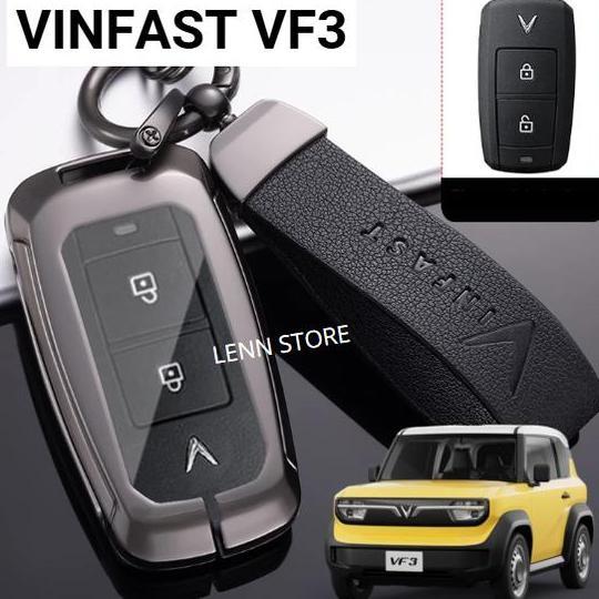Cover Sarung Kunci Remote Kulit Logam VINFAST VF3 2025 2026