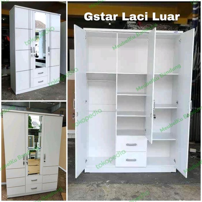 Lemari Pakaian Lemari Baju Lemari 3 Pintu Gantung Gstar