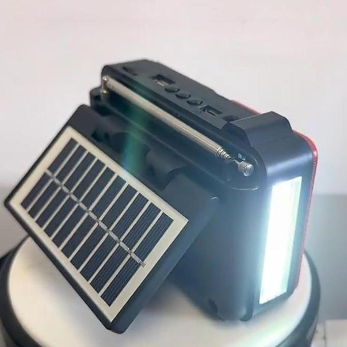 Sale Terbaru~Radio Portable Multifungsi Rd-321Bts Ada Senter Emergency + Solar Panel | Speaker Radio