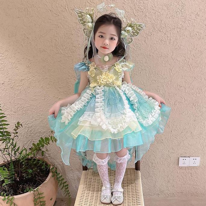 Parishkids Lolita Costume Cosplay Party Dress /Dress Pesta Ulang Tahun Anak Perempuan