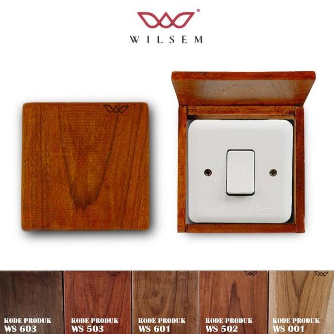 Frame Saklar Lampu Kayu Jati Asli 100% 3D Glow in the Dark/Frame Saklar