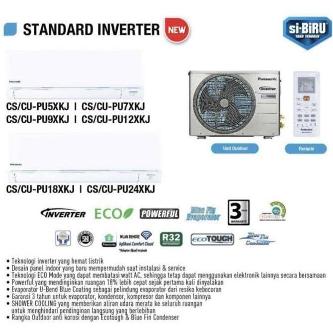 Grosir Panasonic Cs/Cu-Pu9Xkj Ac Inverter Air Conditioner 1Pk 1 Pk Cs-Pu9Xkj