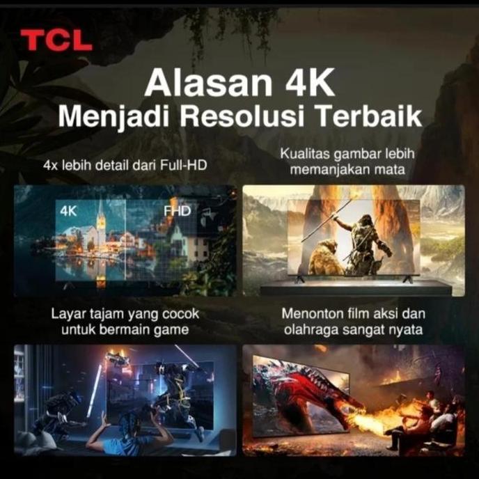 Murah Tcl Smart 55A28 Android Google Tv 4K Uhd Hdr10 55 Inch