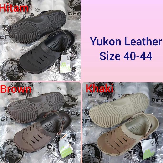 Sandal Crocs Yukon Leather pria/ssandal Crocs yukon leather /Yukon