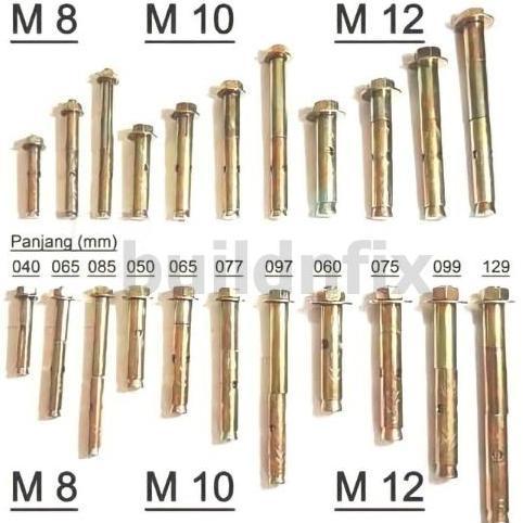 Sale 1 Dus (300 Pcs) Ib - Dynabolt / Baut Beton / Dinabol M8 X 40Mm