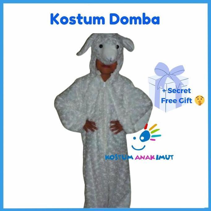 [KOSTUMANAKIMUT] KOSTUM DOMBA ANAK-KOSTUM DOMBA PUTIH ANAK-KOSTUM DOMBA WARNA PUTIH BAHAN BONEKA BUL