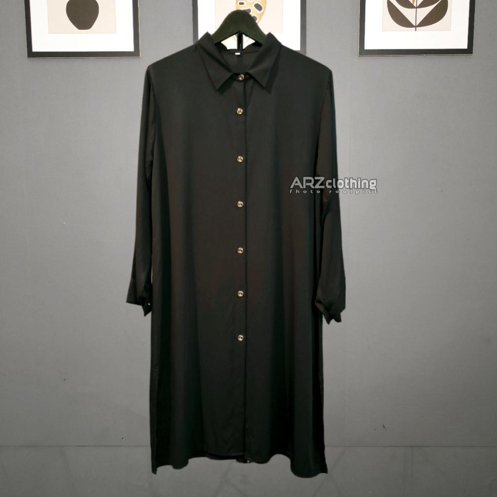 Neyla Long Tunik Katun Rayon Twill Jumbo Wanita