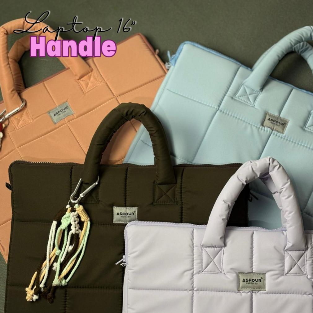 CUCI GUDANG TAS LAPTOP HANDLE | Tas Laptop Premium Puffer Terbaru 16 inch Tas Laptop Sleeve Handle P