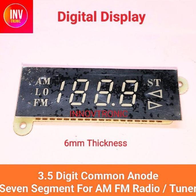Sale Red 3.5 Digit Common Anode Seven Segment For Am Fm Radio / Tuner Digital Display