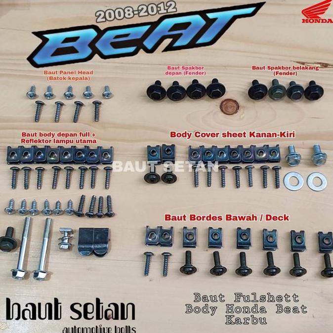 Murah Baut Full Body Beat Karbu/Baut Full Set Body Beat Karbu Original