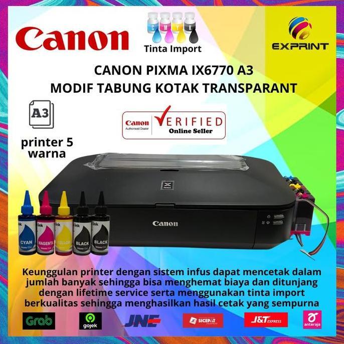 Yuniviana_ - Printer Canon Pixma IX677 A3 Infus Tabung