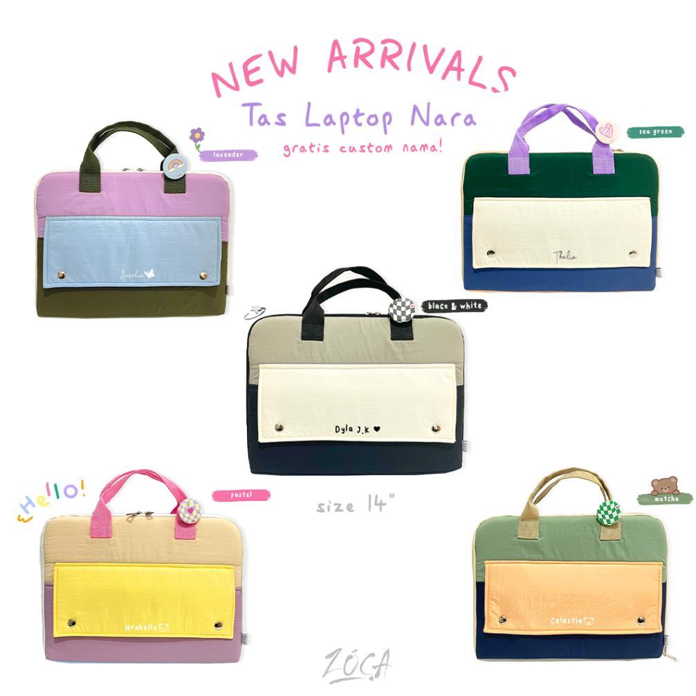 HOT ZOCA TAS LAPTOP NARA 14" / TAS LAPTOP JINJING (BISA CUSTOM NAMA)