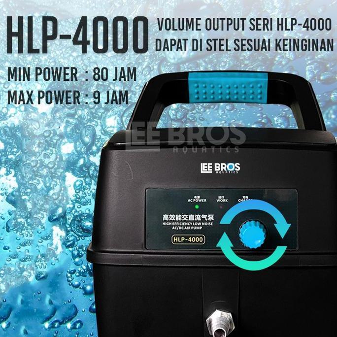 Aerator Resun Acdc Waterproof Bertahan 9-150 Jam Super Strong / Aerator Kolam Ikan Koi / Aerator Ac 
