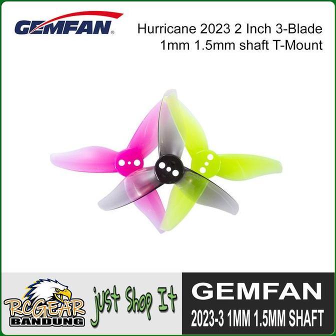 Grosir Gemfan Hurricane 2023 2In 3-Blade 1Mm 1.5Mm Shaft Propeller For Drones