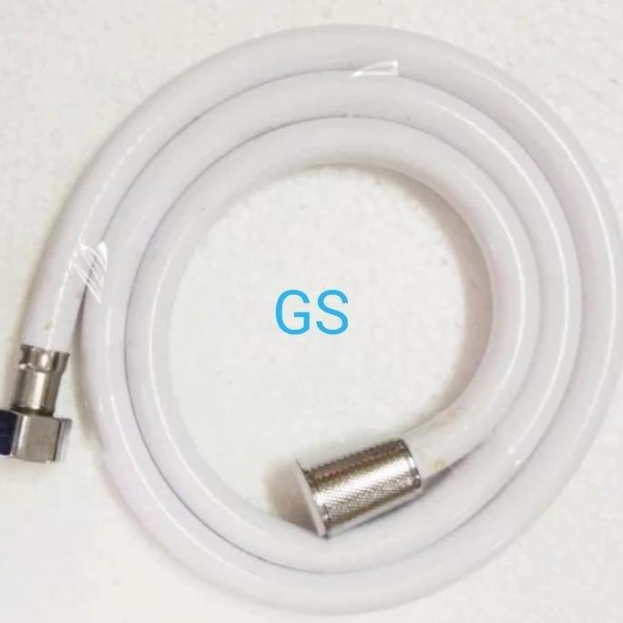 Teruss- Selang Shower Kamar Mandi Pvc 1,5 M - Selang Shower Mandi Warna Putih
