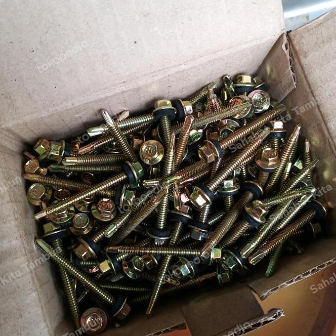 Gasss- Sekrup Roofing Wilson 5Cm / Skrup Roofing 5 Cm / Baut Roofing Atap