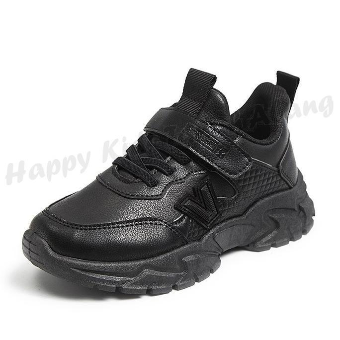 NEW SEPATU SEKOLAH ANAK LAKI-LAKI / SEPATU ANAK SD PREMIUM / SEPATU SEKOLAH ANAK TK SD FULL HITAM / 