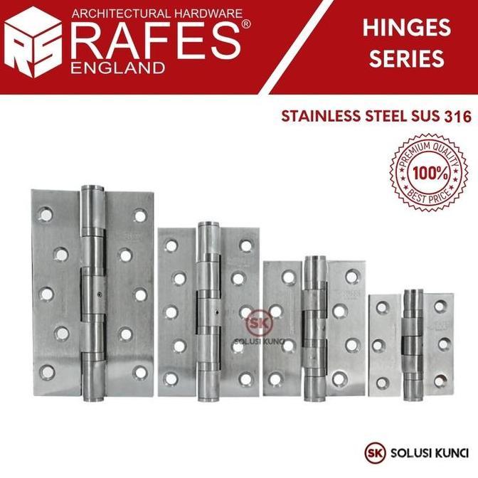 ENGSEL PINTU / HINGES RAFES ENGLAND STAINLESS STEEL SUS 316 KS