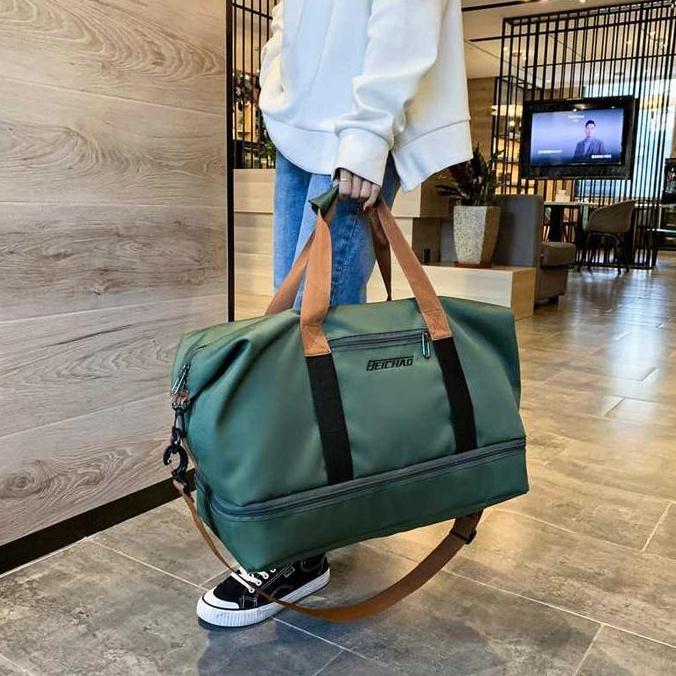 TAS DUFFLE JINJING PRIA WANITA TAS GYM OLAHRAGA TRAVEL BAG TRAVELING