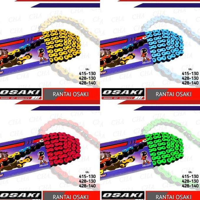 Promo Rantai Motor OSAKI Warna 415 428 Rantai Sepeda Motor Warna Diskon