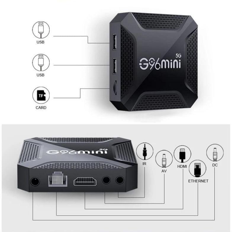 hot sale box tv android goggle smart tv g96 mini