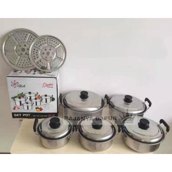 NEW Panci kingko 555 steamer - panci set stainless 555
