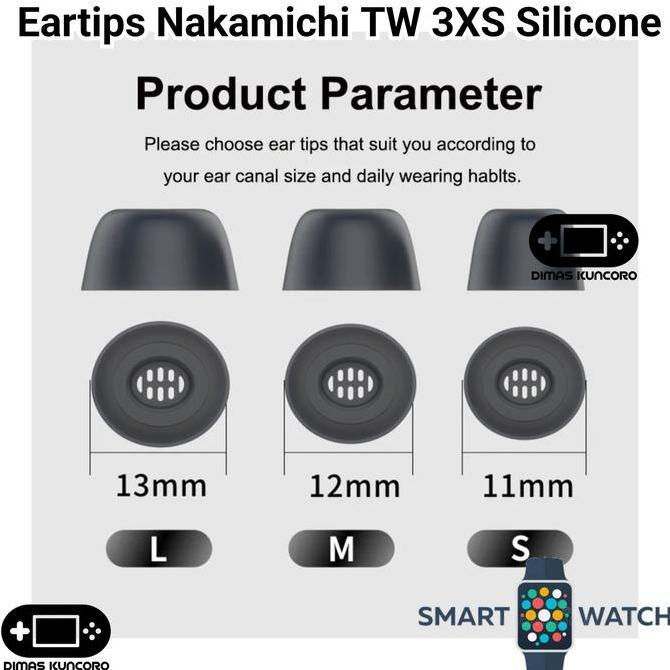 TERBARU|TERMURAH|BARU|PREMIUM|ORIGINAL|GARANSI|DISKON|PROMO EARTIPS NAKAMICHI TW 3XS EAR TIP TIPS SI