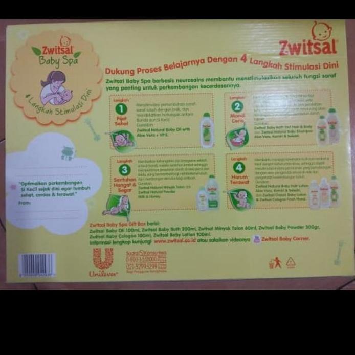 Kado Paket Zwitsal Baby Spa Sabun Shampo Bayi Minyak Telon Lotion