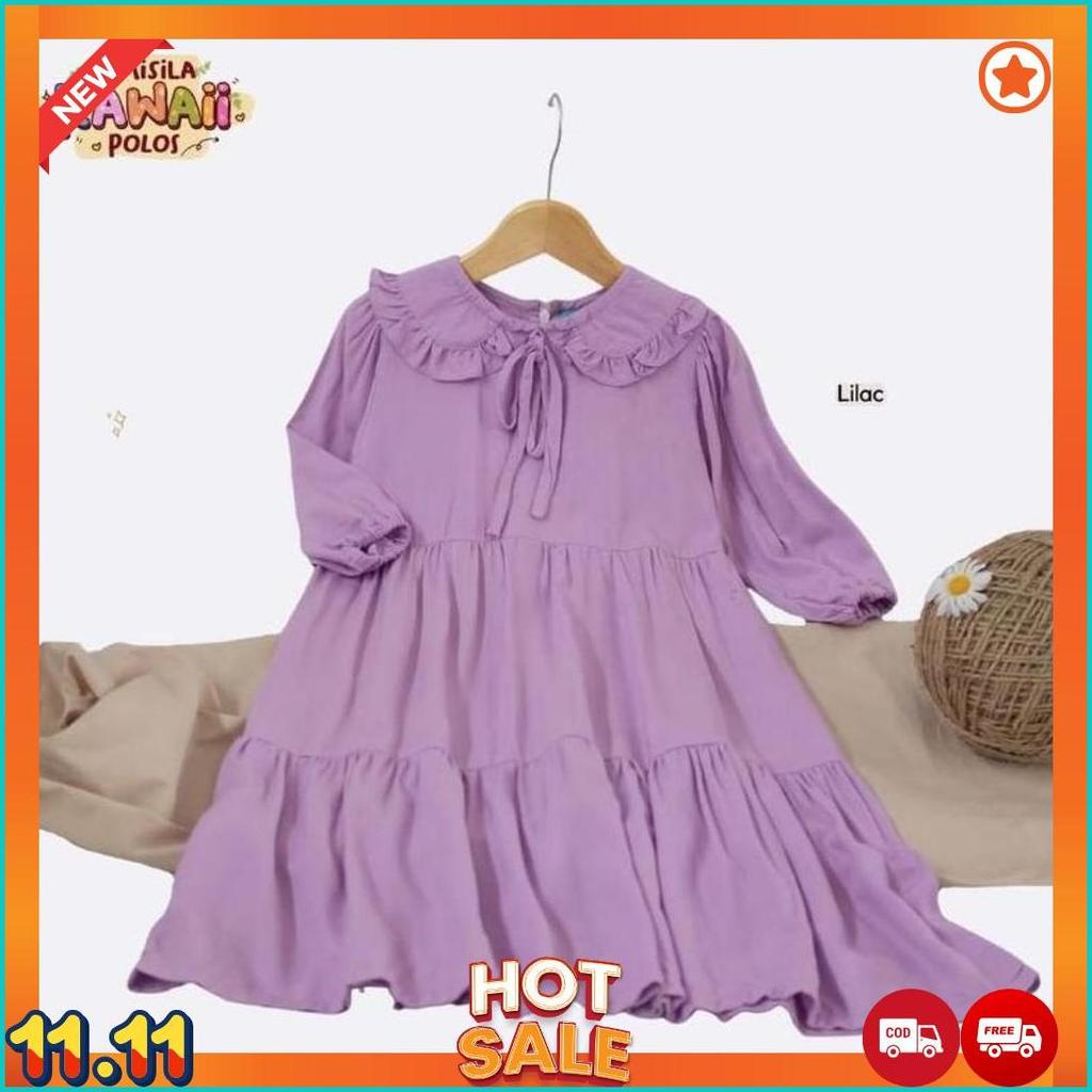 Gamis Anak Midi Rayon Premium 1-12 Tahun [L7]