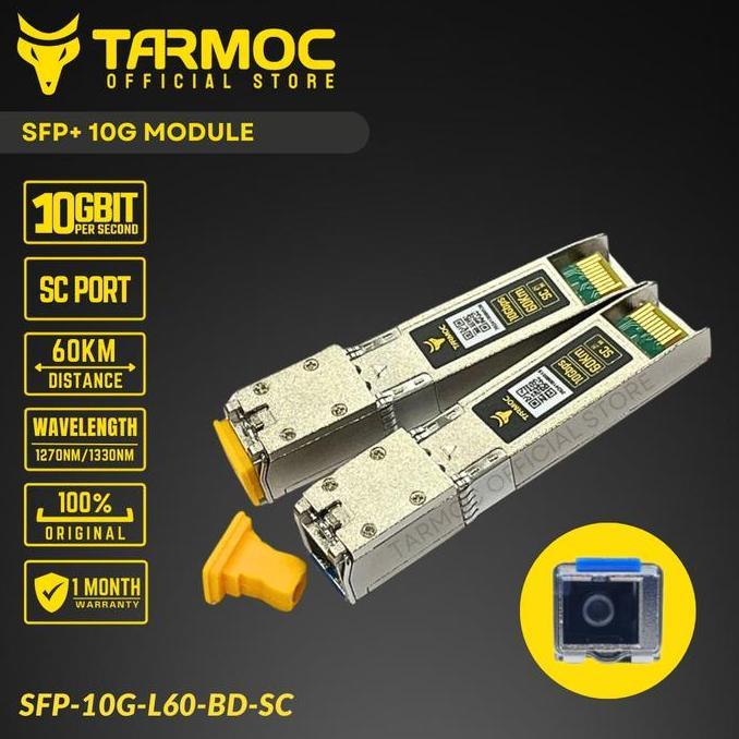 BEBAS ONGKIR - Tarmoc SFP-10G-L60-BD-SC | SFP+ 10G BIDI 60KM SC | SFP+ 10G 60KM Single Mode