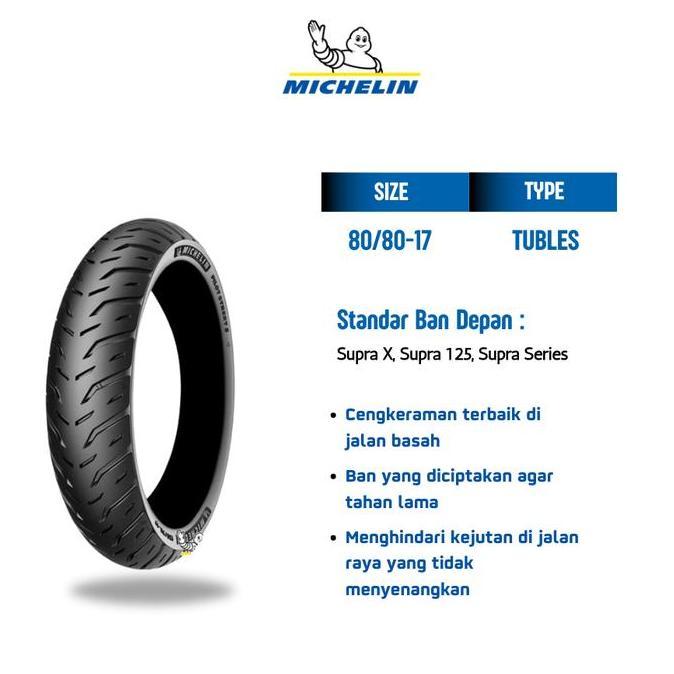 Sedia Sepasang Ban Motor Supra X, 125 Pilot Street 2  80-80-17 Dan 80-90-17 | Original 100%