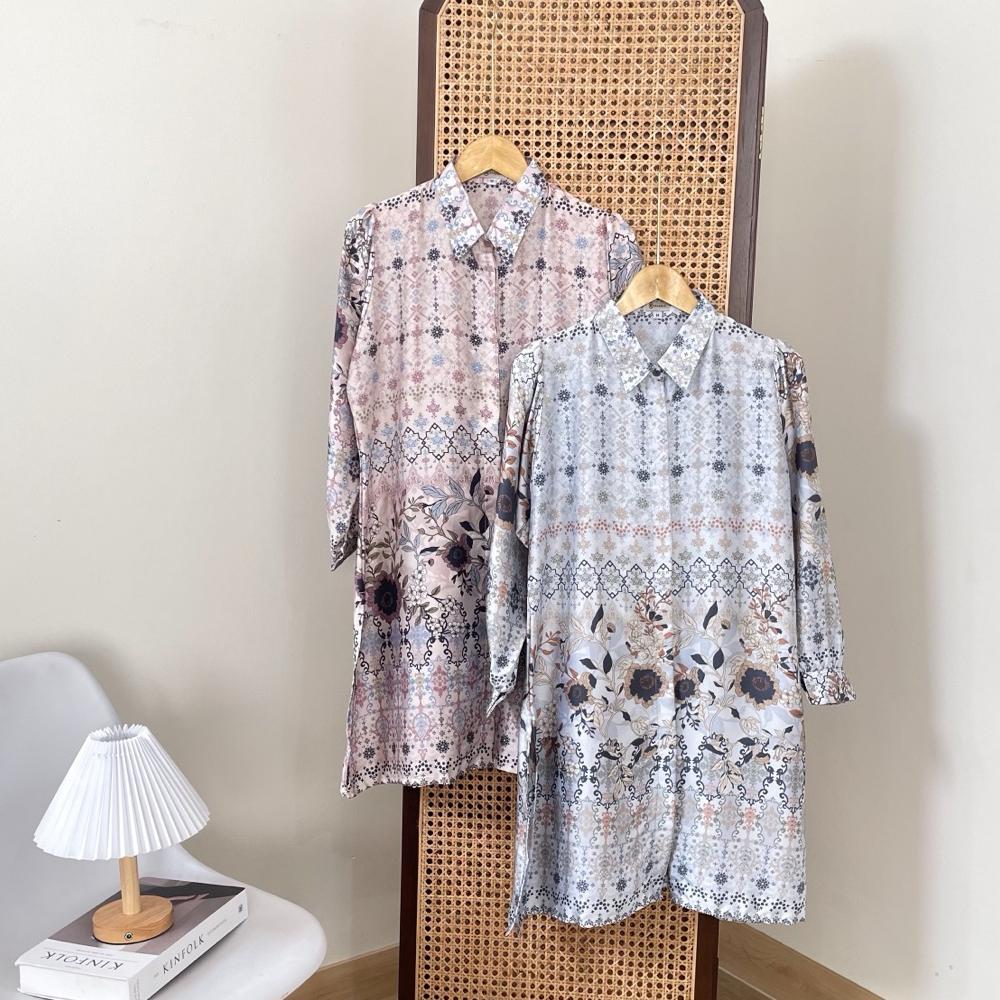Bergaransi Efabric - Ola Tunik Motif Silk | Tunik Kondangan | Tunik Busui | Tunik Terbaru