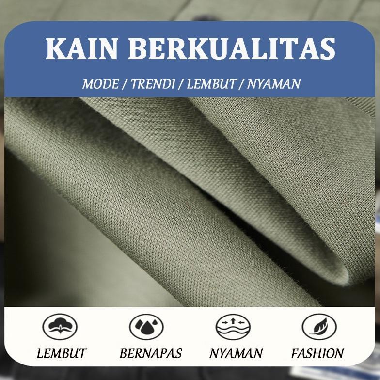 DISKON Kemeja pria Lengan Pendek oversize hijau kemeja hitam style Kemeja Polos Lengan Pendek t shir