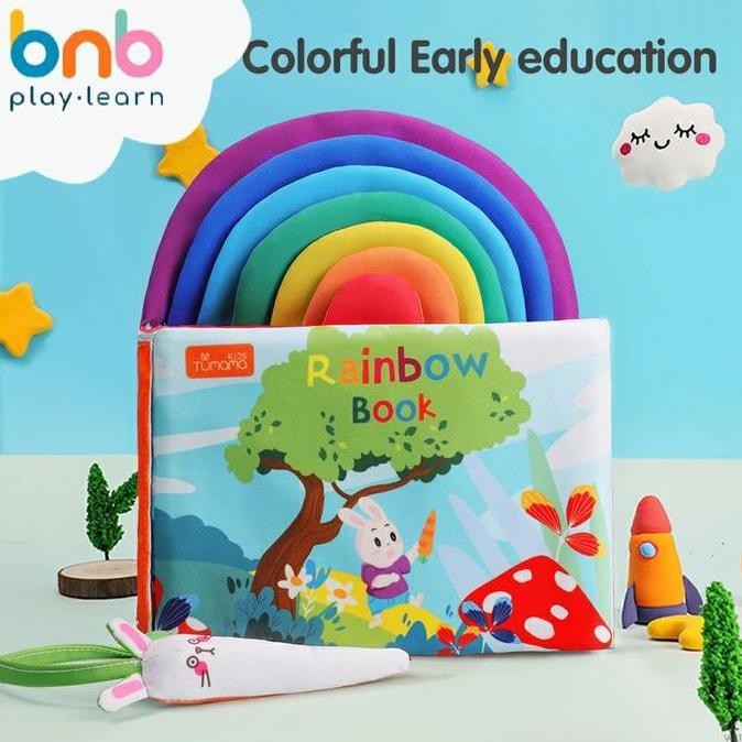 Tumama Rainbow Soft Cloth Book Mainan Edukasi Bayi