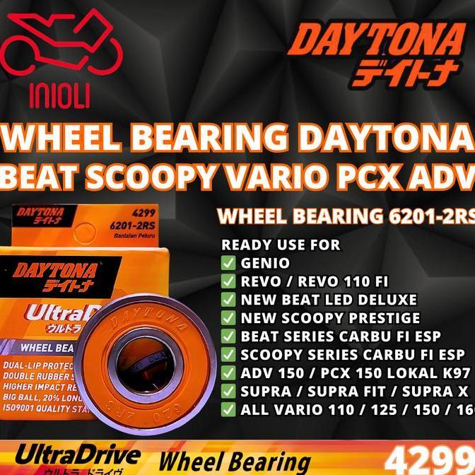 Wheel Bearing Daytona Beat Scoopy Pcx Adv Genio Vario Beat Deluxe Spacy Supra X Satria Fu 150 Revo C