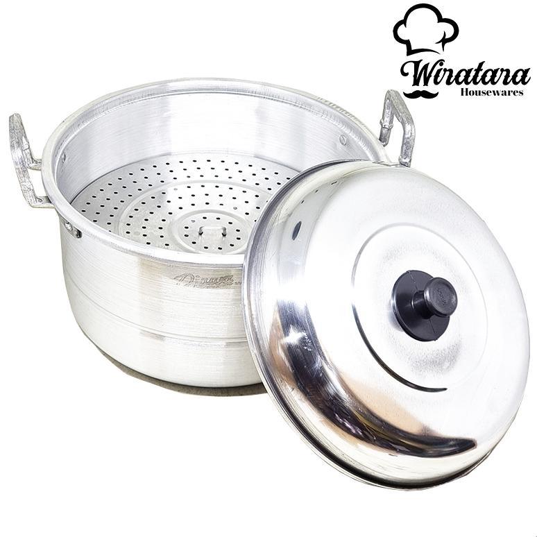 DISKON MASPION DANDANG NASI + KUKUS KUALITAS PREMIUM | PANCI KUKUSAN ALUMINIUM | STEAMER PENGUKUS