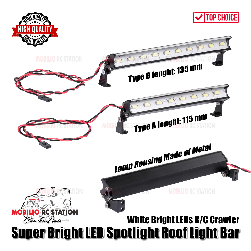 Led Roof Light Bar Spotlight Super Bright Lampu Sorot Atap Rc Crawler