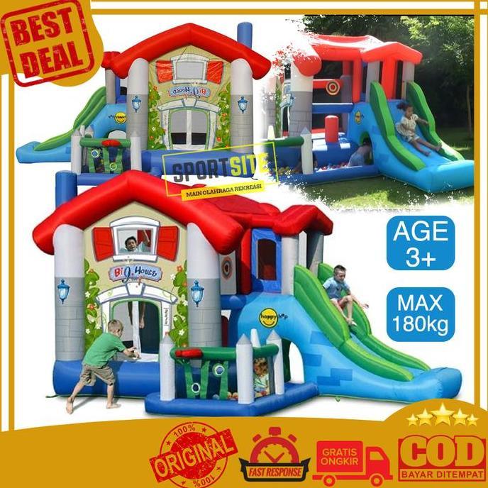 Happy Hop Balon The Big House Perosotan Playground Mainan Rumah Anak