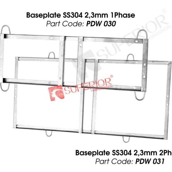 Promo Baseplate gearbox kincir tambak 1 HP - braket SS304 Kincir Air Tambak Diskon