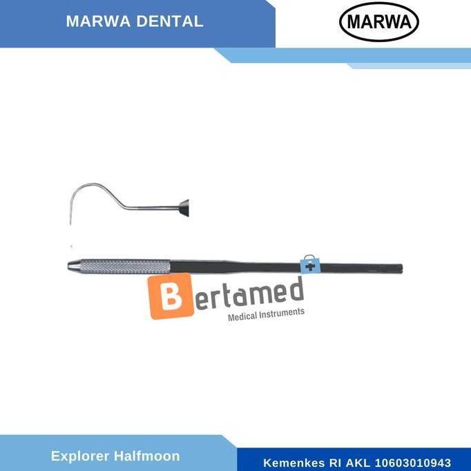 Medikl - Sonde Halfmoon / Explorer Halfmoon / Sonde Mulut / Sonde Gigi Lengkung