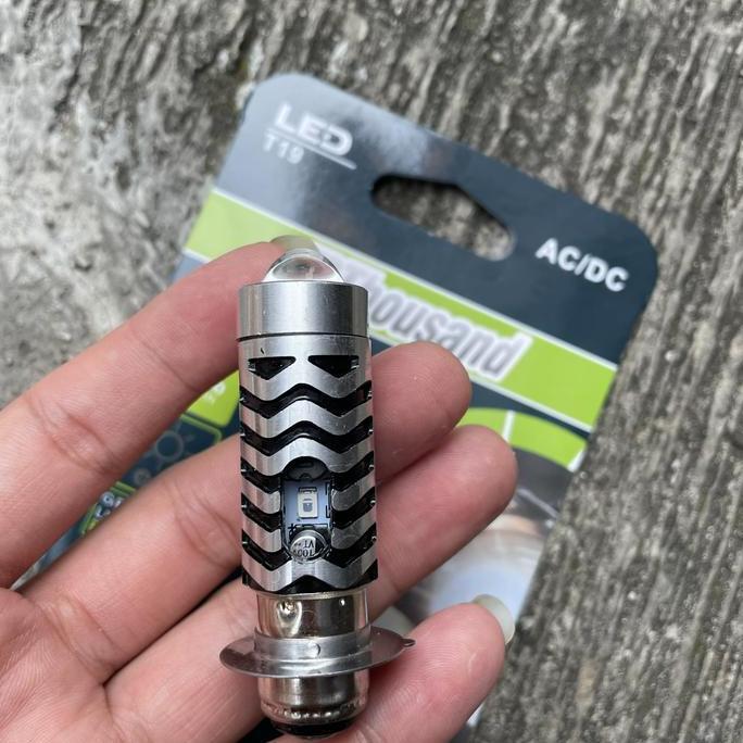 1THOUSAND BOHLAM LAMPU LED DEPAN LASER GUN H6 2D PUTIH KUNING