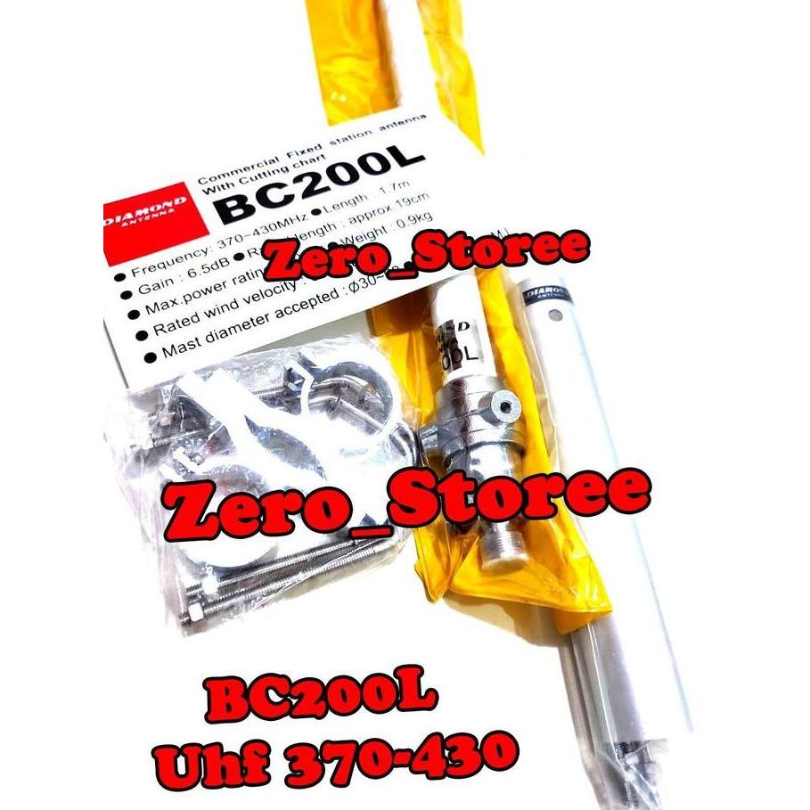 NEW - Diamond BC-200L Antena Base UHF 370-440MHz Gedung BC 200L 200 L BC200L