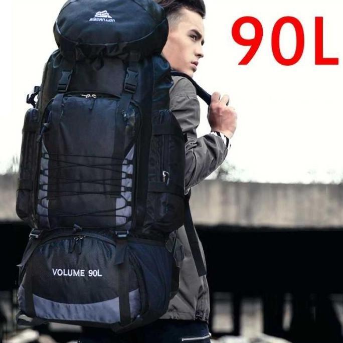 Tas Gunung Carrier Bag Travel Backpack Waterproof 90L